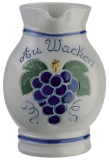 Cruche quart raisin face